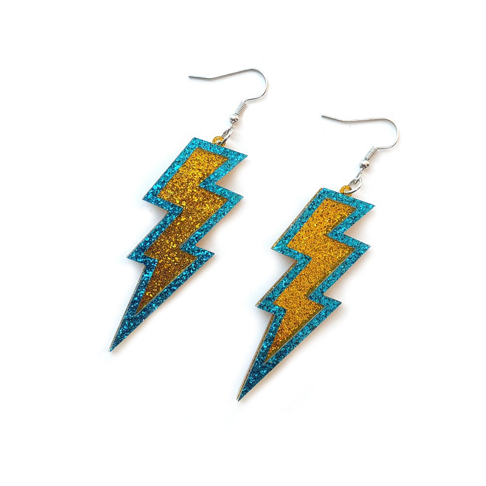 Geometric Faceted Red Acrylic Earrings With 304 Stainless Steel Posts For Women In Hip-Hop Style