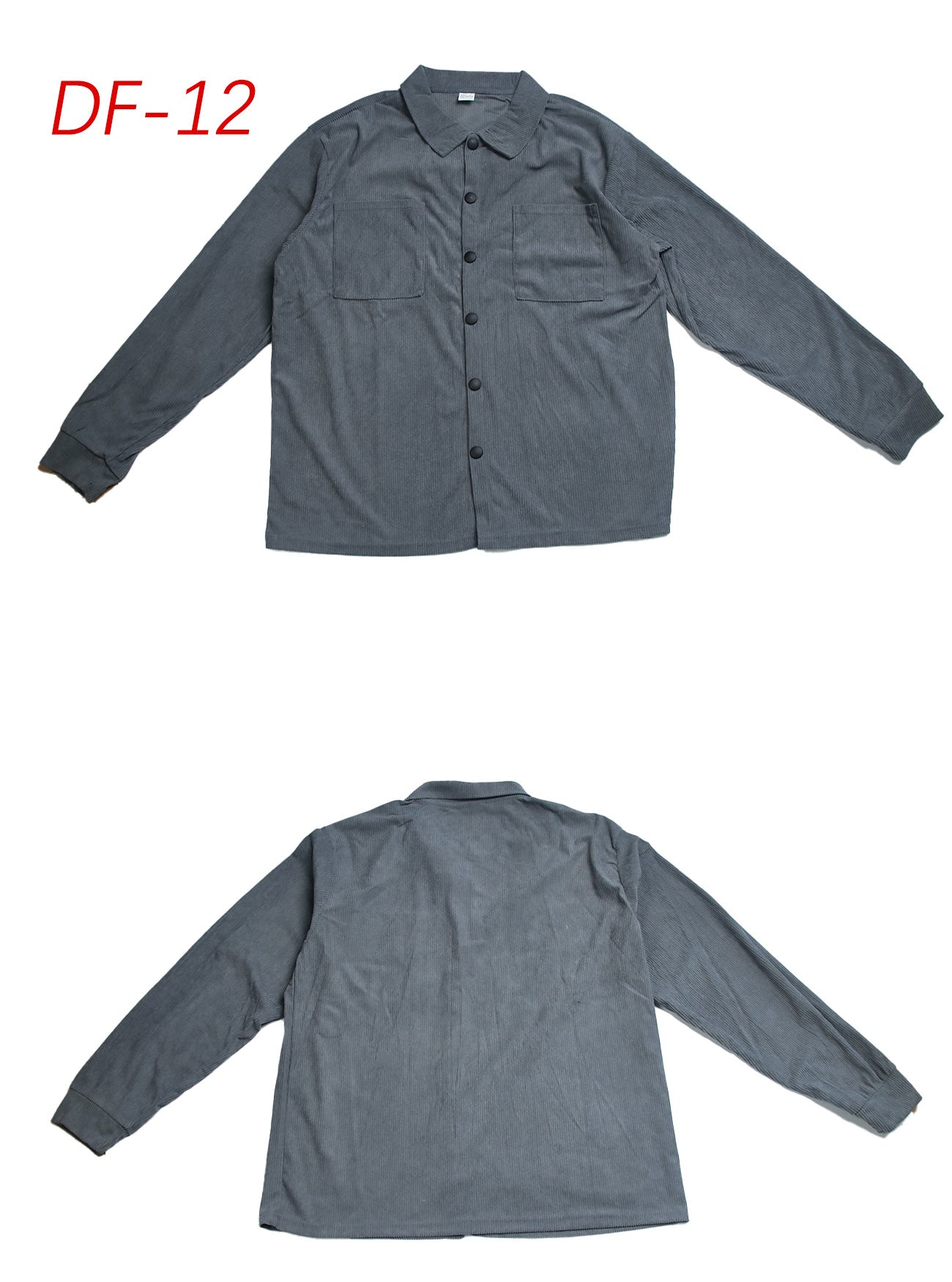 Men's Casual Navy Blue Pant Co-ord Set In Polyester Fabric With Placket For Everyday Wear