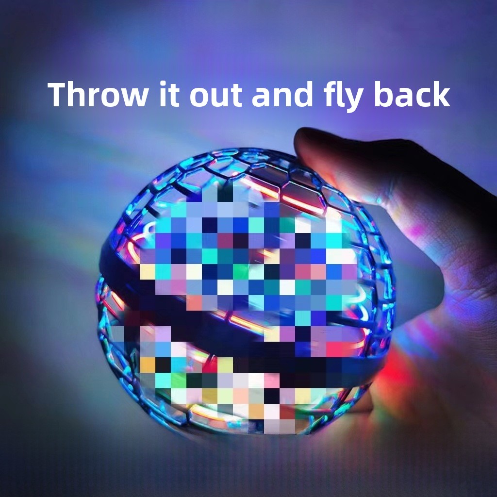 Electroplated Blue LED Ball Toy In Novelty Style, Interactive Sensor Toy