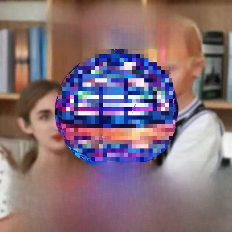 Electroplated Blue LED Ball Toy In Novelty Style, Interactive Sensor Toy