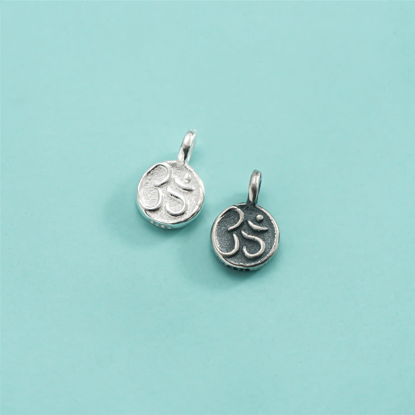 Heart Shape Pendant In 925 Sterling Silver With Knitting Craft, Simple Style Jewelry Accessory In Silver