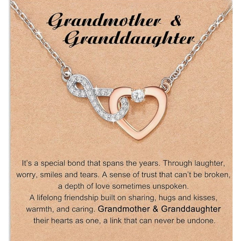 Heart Shape Rose Gold Necklace For Women Featuring Zinc Alloy Pendant With Rhinestones On A Slider Chain