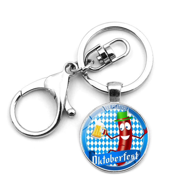 Oktoberfest Lobster Key Chain In Durable Zinc Alloy, Perfect Festival Accessory
