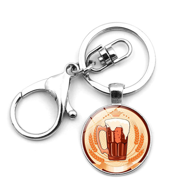 Oktoberfest Lobster Key Chain In Durable Zinc Alloy, Perfect Festival Accessory