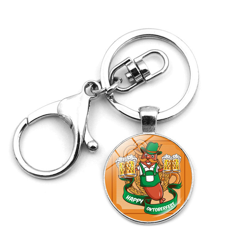 Oktoberfest Lobster Key Chain In Durable Zinc Alloy, Perfect Festival Accessory