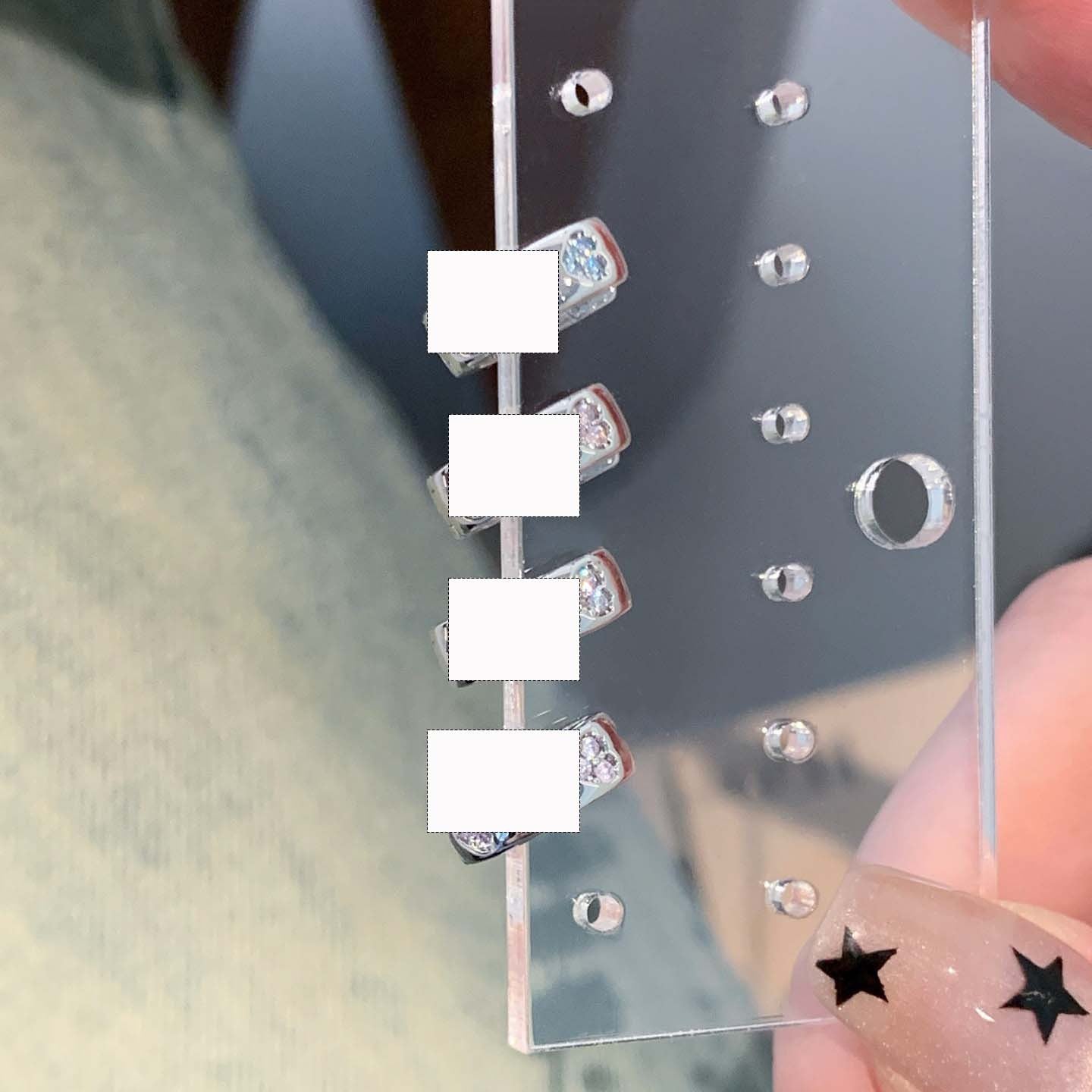 Heart Shape Stud Earrings In 316L Stainless Steel With Zircon Inlay, Simple Style Unisex Design