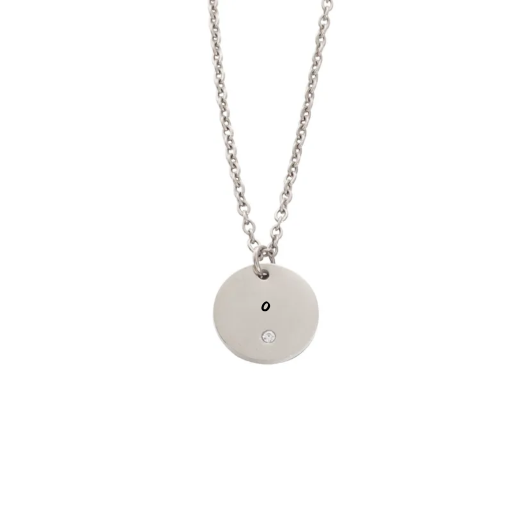 Geometric Pendant Necklace For Women, Gold Plated 304 Stainless Steel With Titanium Steel Inlay, Cuban Link Chain