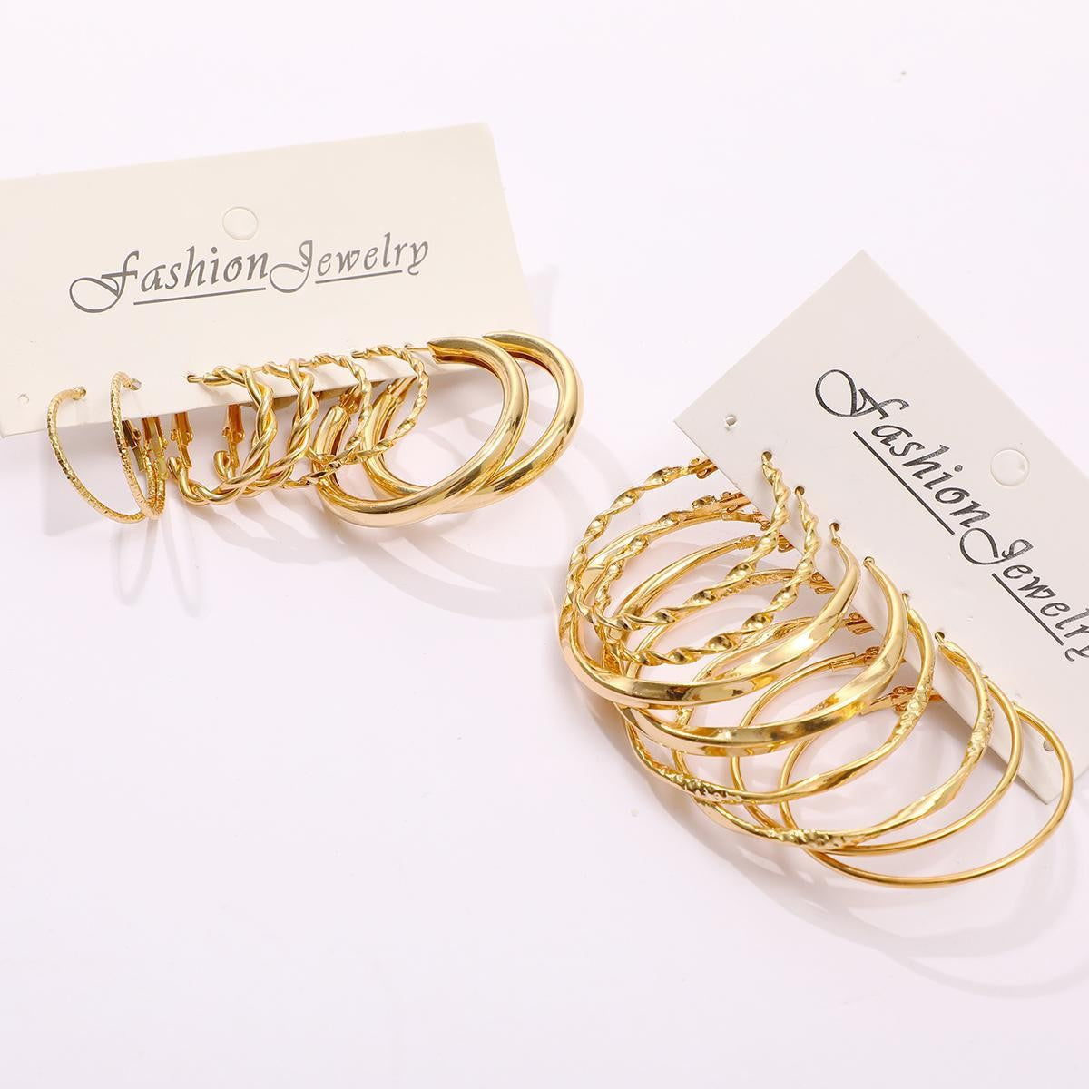 Circle Large Earrings For Unisex Featuring Electroplated Alloy With 304 Stainless Steel Posts In Exaggerated Style