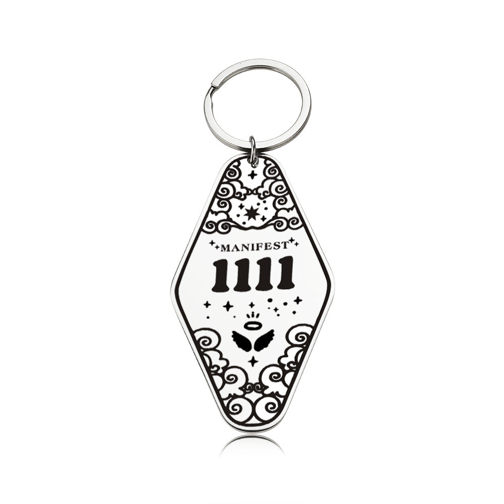 Christmas Rhombus Key Chain In Durable 304 Stainless Steel, Perfect Holiday Accessory