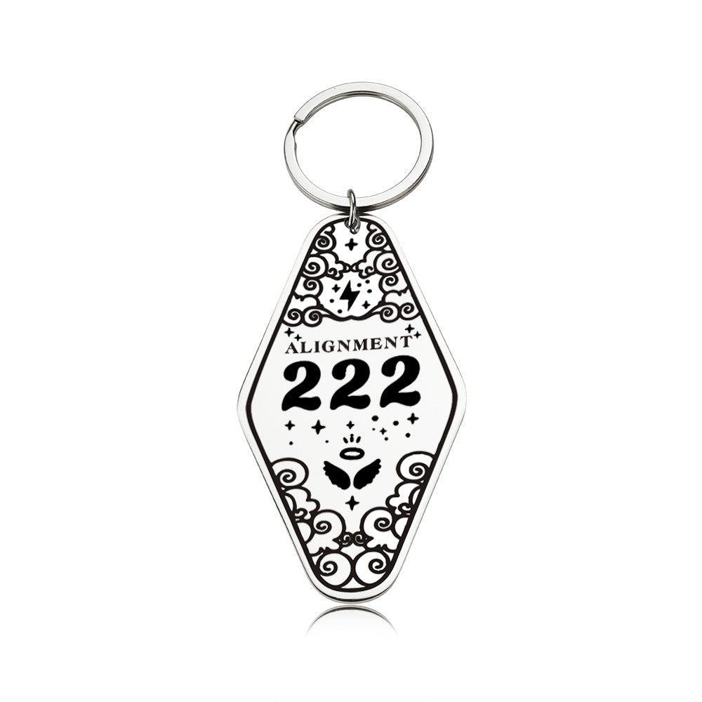 Christmas Rhombus Key Chain In Durable 304 Stainless Steel, Perfect Holiday Accessory