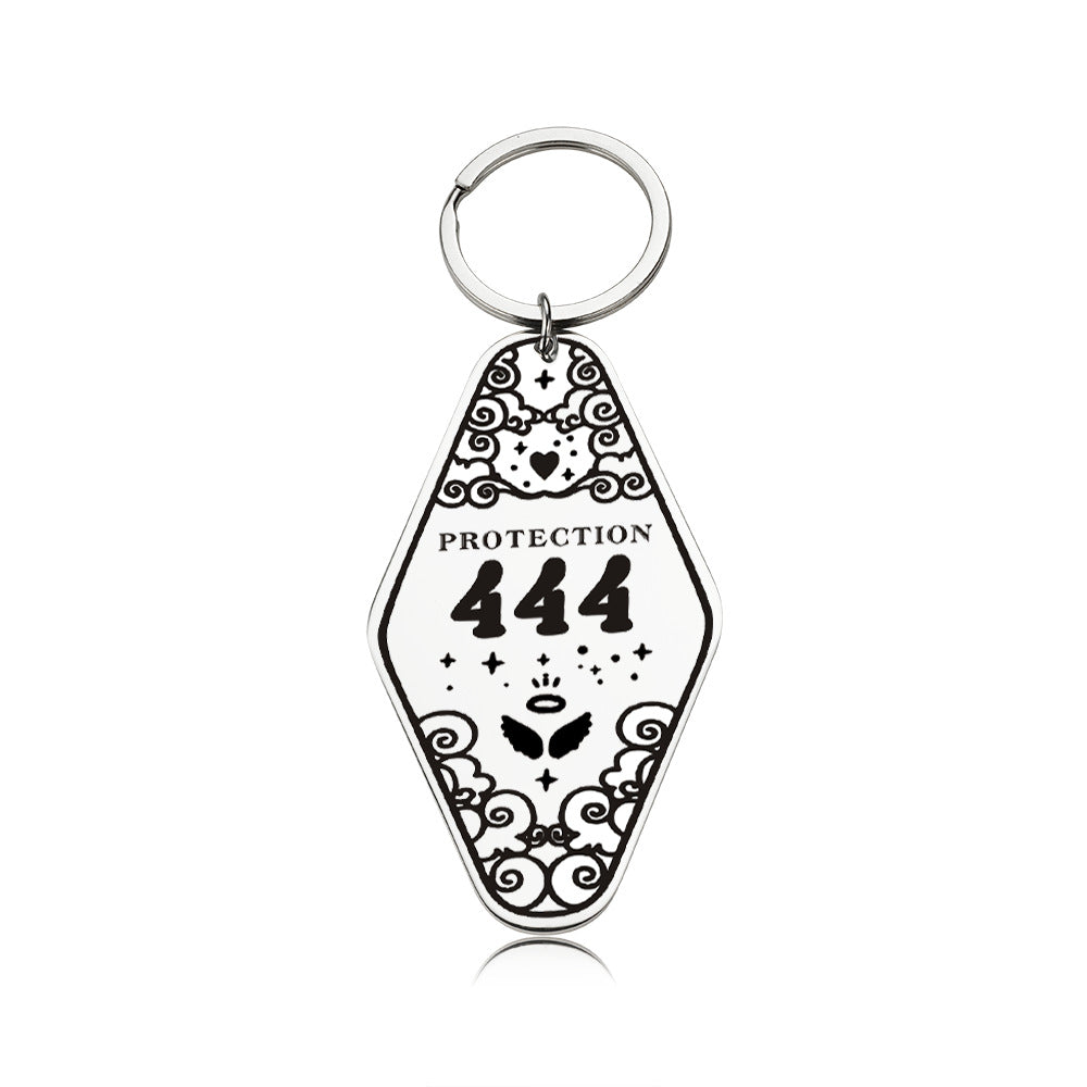 Christmas Rhombus Key Chain In Durable 304 Stainless Steel, Perfect Holiday Accessory