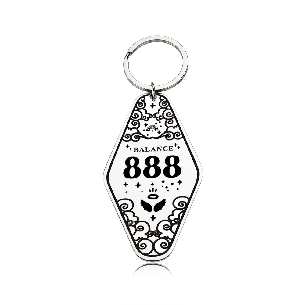 Christmas Rhombus Key Chain In Durable 304 Stainless Steel, Perfect Holiday Accessory