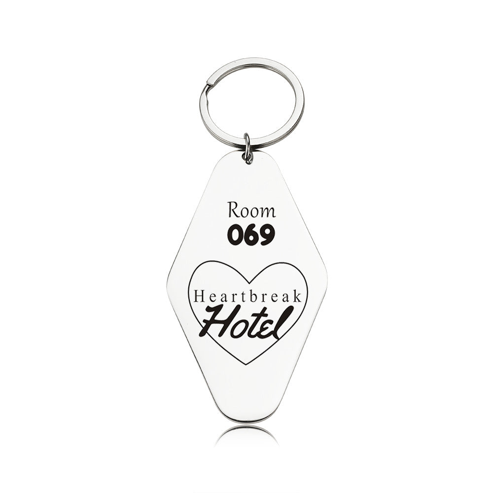 Christmas Rhombus Key Chain In Durable 304 Stainless Steel, Perfect Holiday Accessory