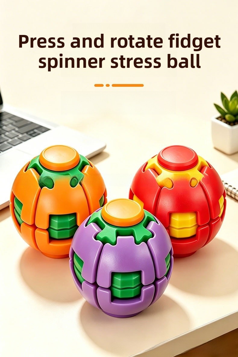 3D Plastic Gear Fidget Toy In Multicolor Featuring Novelty Design For Stress Relief