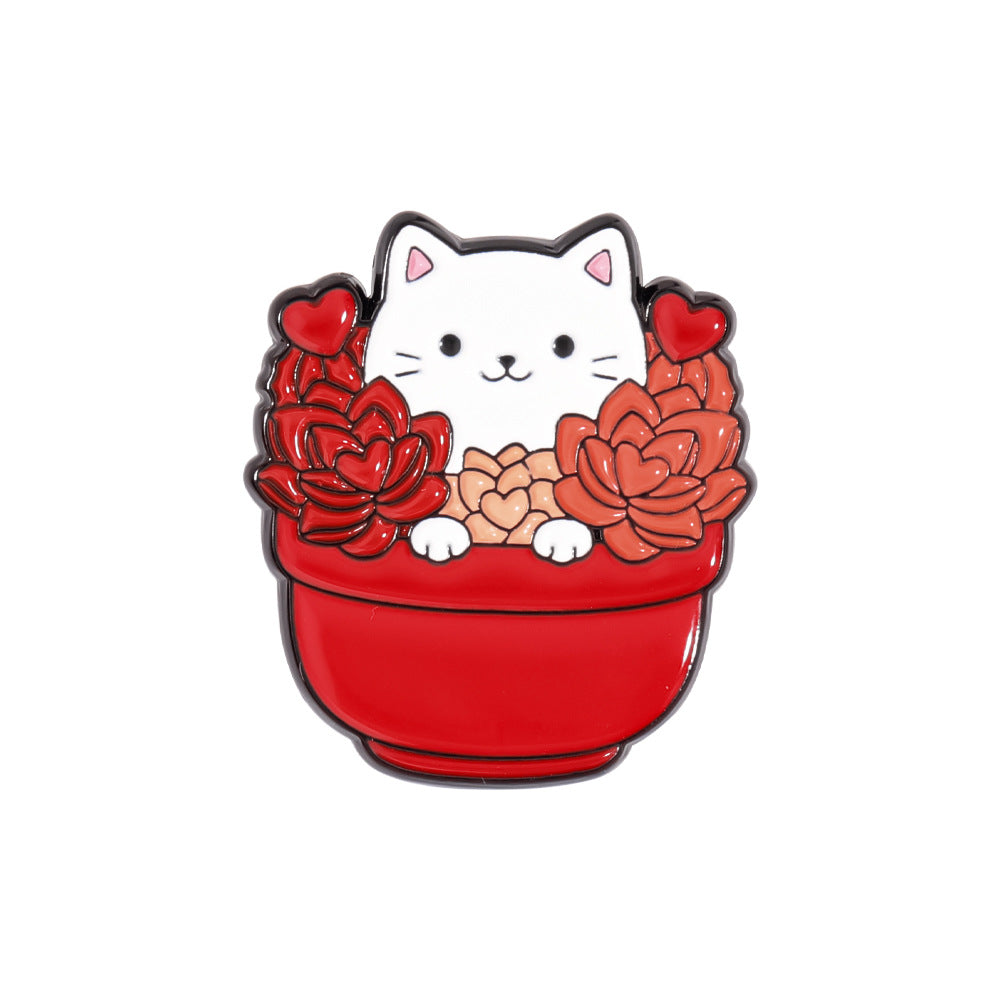 Animal Pin Made Of Alloy Featuring Electroplated Craftsmanship