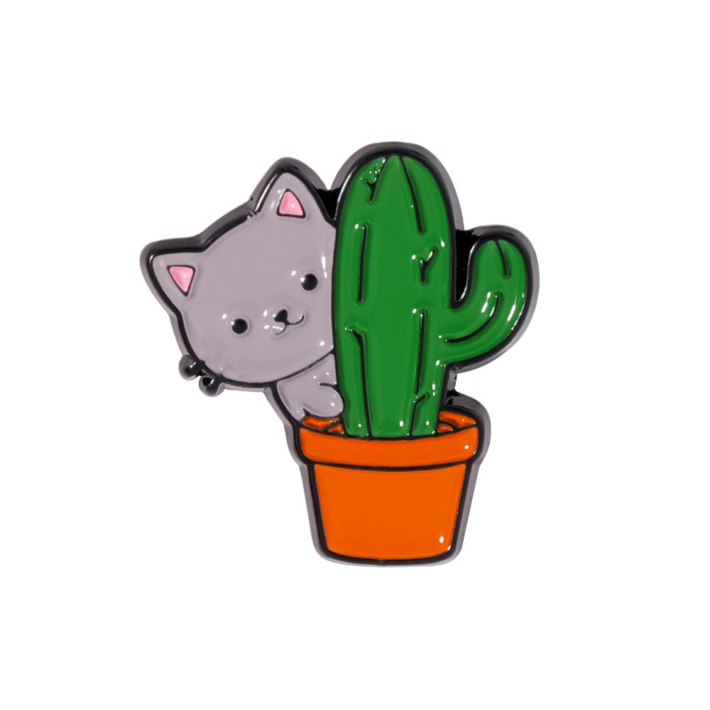 Animal Pin Made Of Alloy Featuring Electroplated Craftsmanship