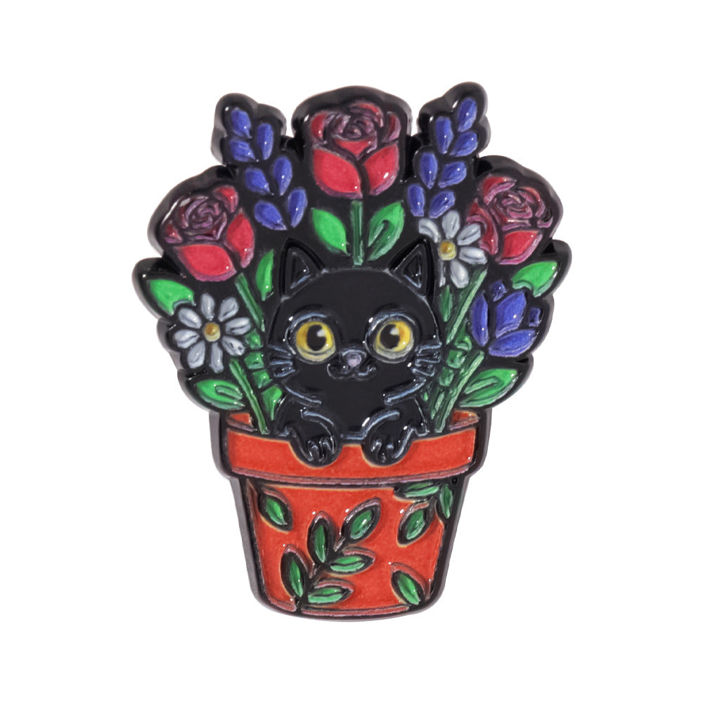 Animal Pin Made Of Alloy Featuring Electroplated Craftsmanship