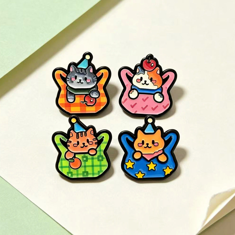 Animal Pin Made Of Alloy Featuring Electroplated Craftsmanship