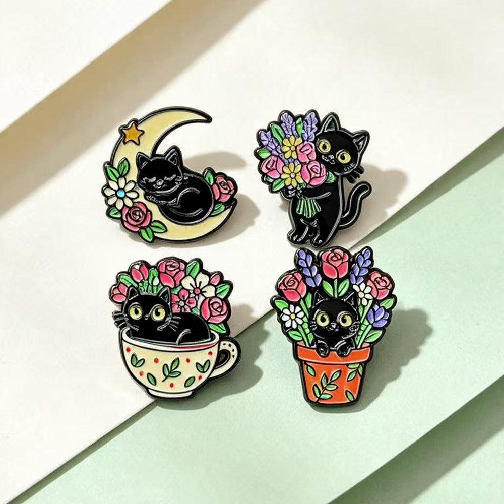 Animal Pin Made Of Alloy Featuring Electroplated Craftsmanship