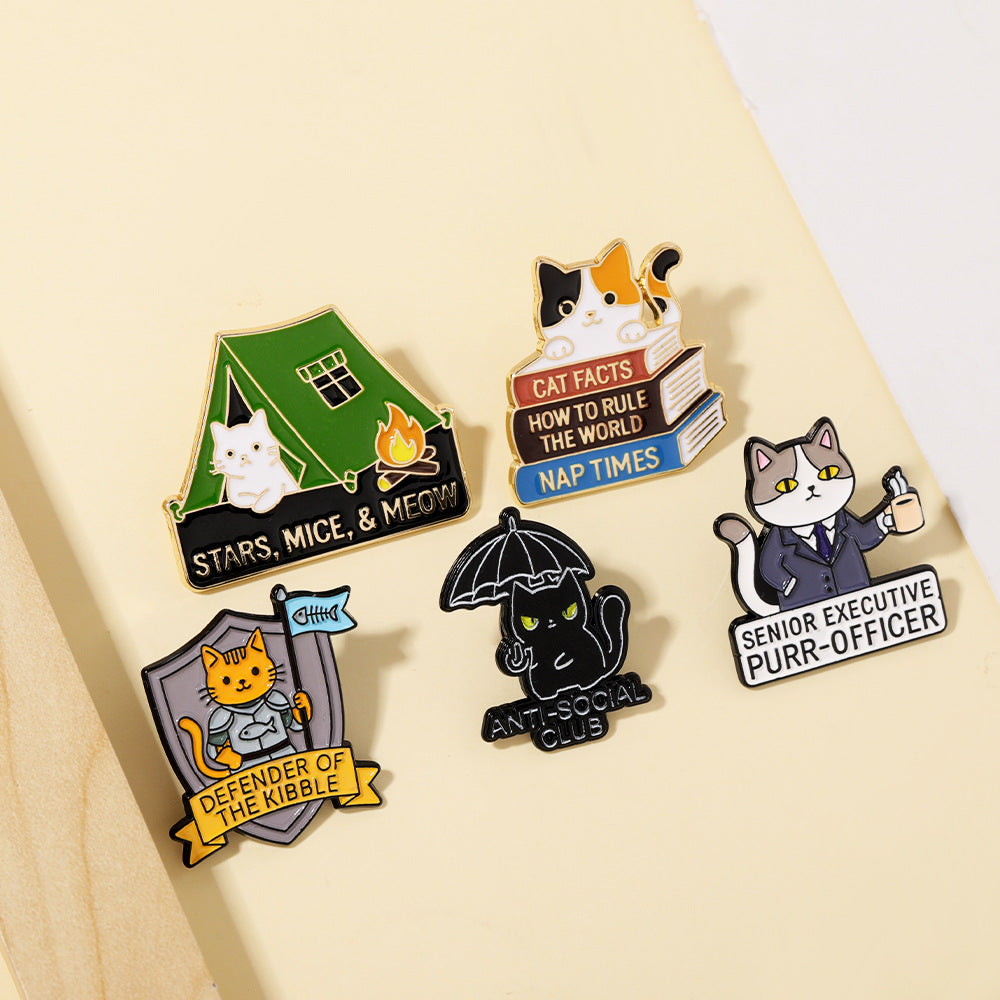Animal Pin Made Of Alloy Featuring Electroplated Craftsmanship