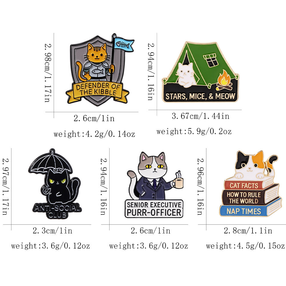 Animal Pin Made Of Alloy Featuring Electroplated Craftsmanship