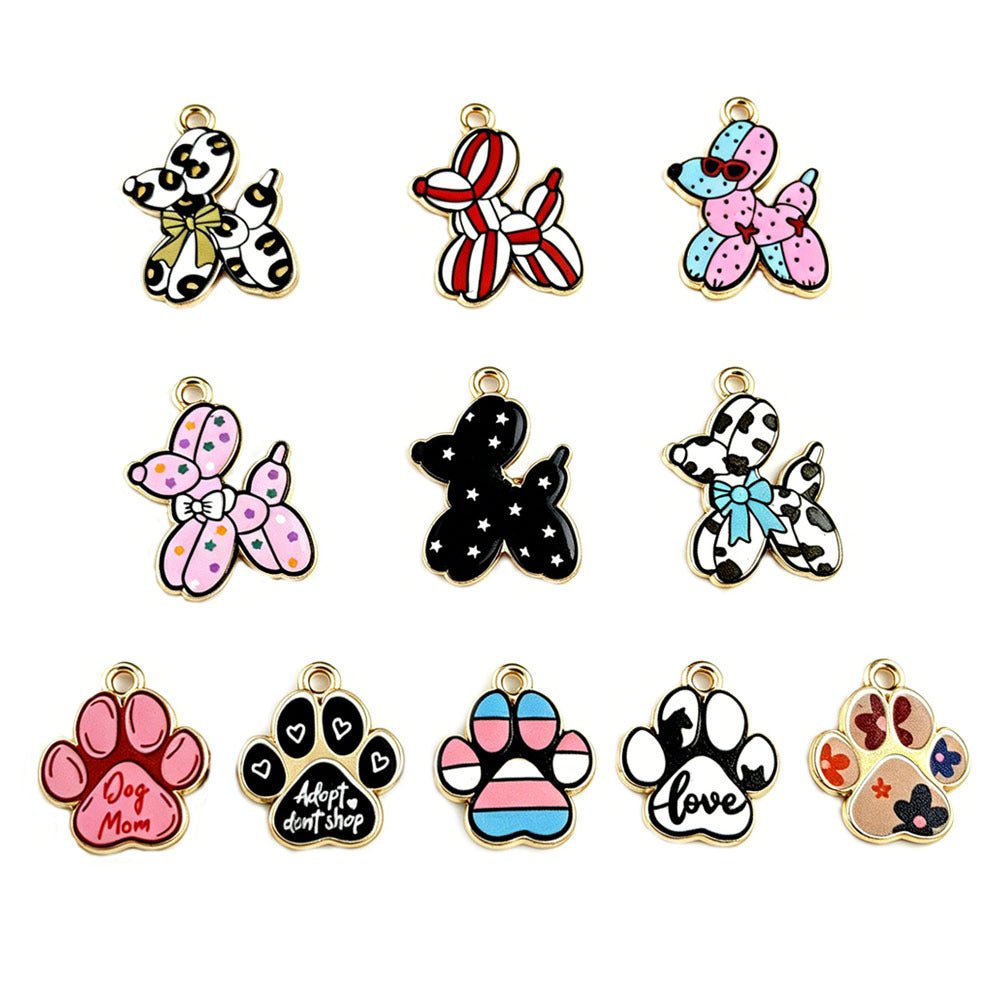 Cute Balloons Pendant Made Of Alloy With Enamel Craft, Perfect For DIY Jewelry Making In Colour