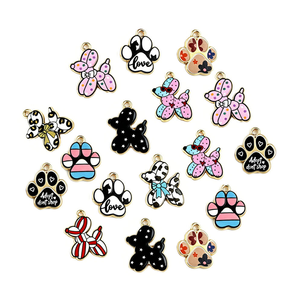 Cute Balloons Pendant Made Of Alloy With Enamel Craft, Perfect For DIY Jewelry Making In Colour