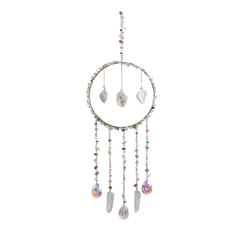 Handmade Life Tree Pendant Wind Chime In Gravel Material, Perfect Christmas Decoration For Graduation