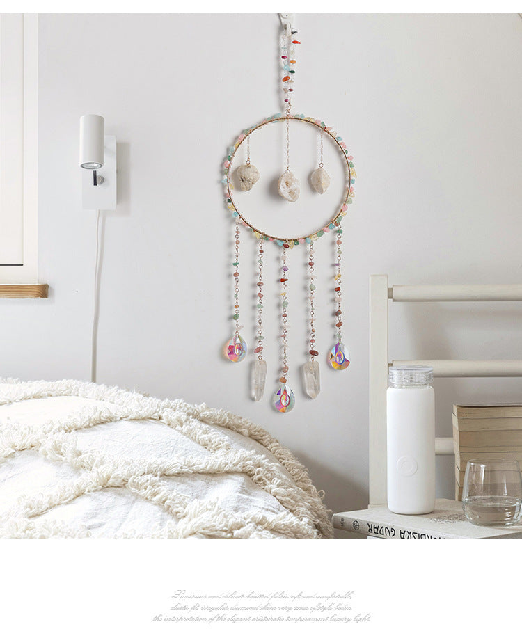 Handmade Life Tree Pendant Wind Chime In Gravel Material, Perfect Christmas Decoration For Graduation