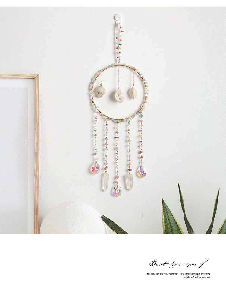 Handmade Life Tree Pendant Wind Chime In Gravel Material, Perfect Christmas Decoration For Graduation
