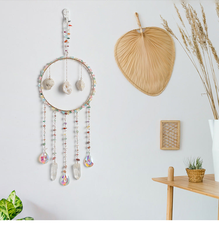 Handmade Life Tree Pendant Wind Chime In Gravel Material, Perfect Christmas Decoration For Graduation
