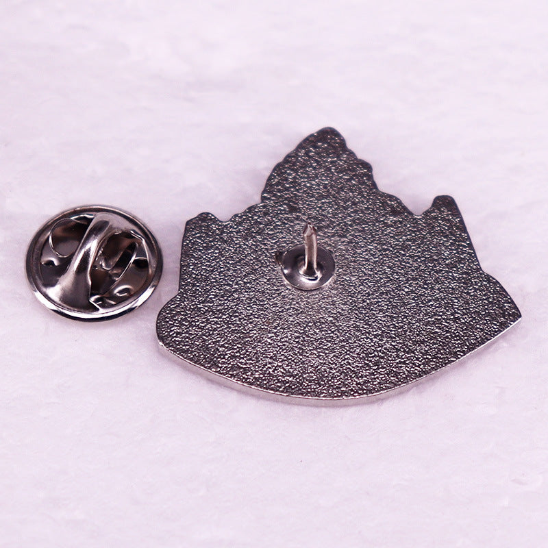 Flowers Pin Made Of Alloy With Electroplated Craftsmanship In Silver Color