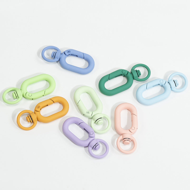 Infinity Alloy Open Jump Rings With Stoving Varnish, Multicolor Jewelry Accessories Featuring Spring Ring Trigger Clasp Closure