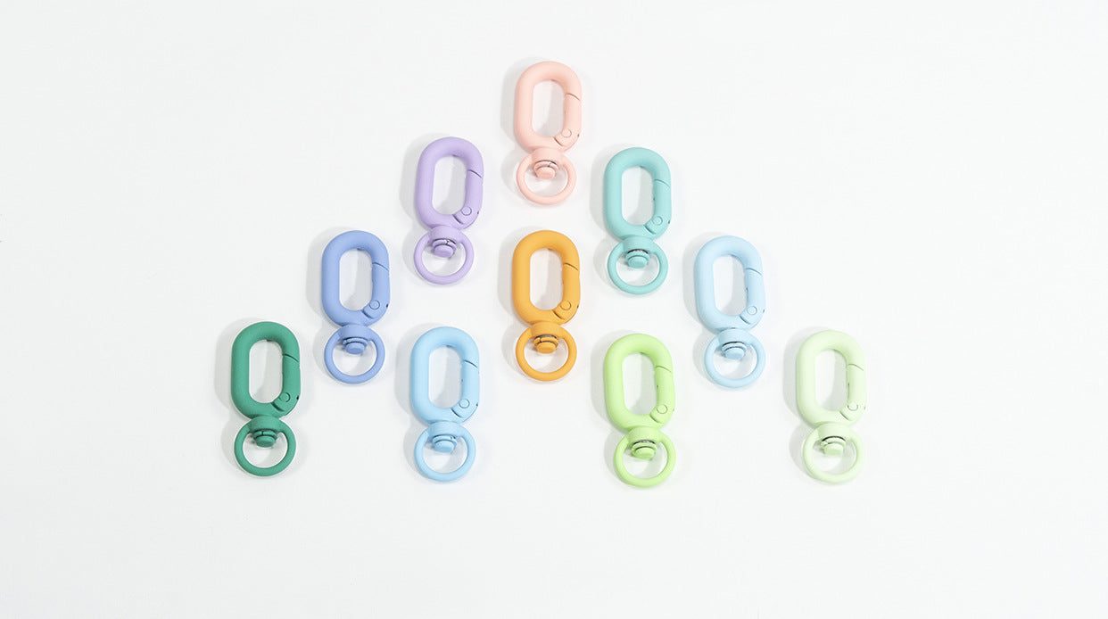 Infinity Alloy Open Jump Rings With Stoving Varnish, Multicolor Jewelry Accessories Featuring Spring Ring Trigger Clasp Closure