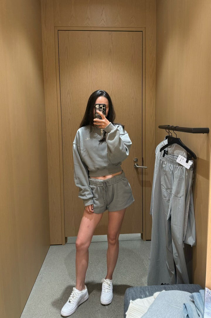 Casual Shorts Co-ord Set In Polyester Featuring 3D Print With Long Sleeve Top And Shorts, 2 Pieces Set