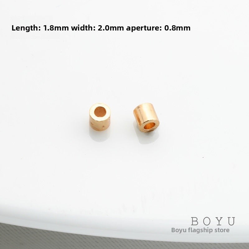10 PCS 14k Gold Filled Spacer Bars With Hole Size 1~1.9mm Featuring Electroplated 14K Real Gold Plated Finish