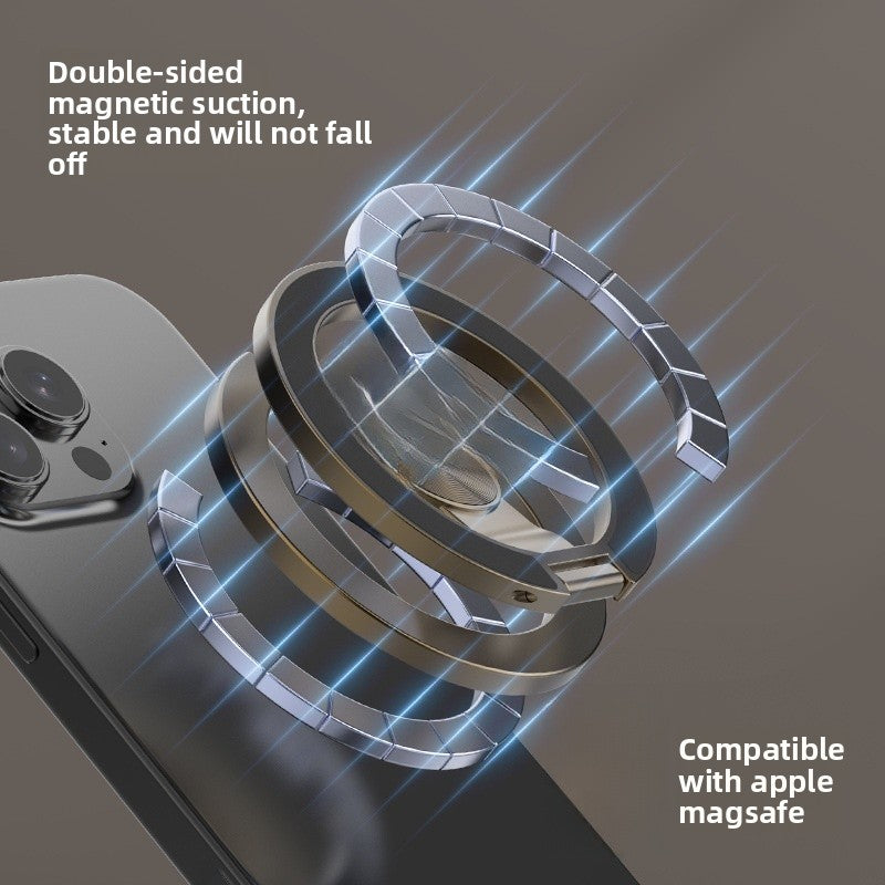 Alloy Folding Bracket With 360° Rotation, Grey Mobile Phone Stand