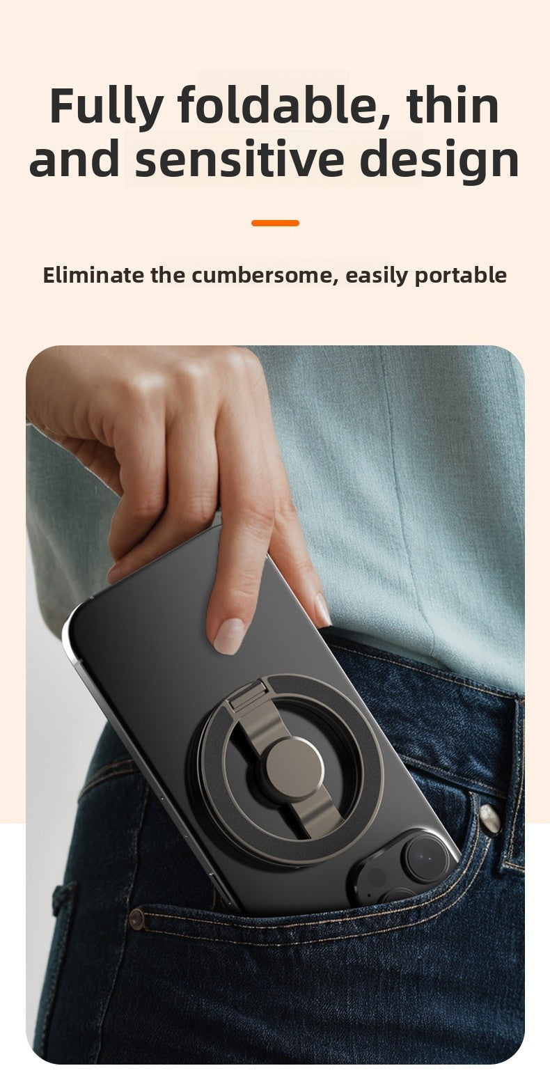 Alloy Folding Bracket With 360° Rotation, Grey Mobile Phone Stand