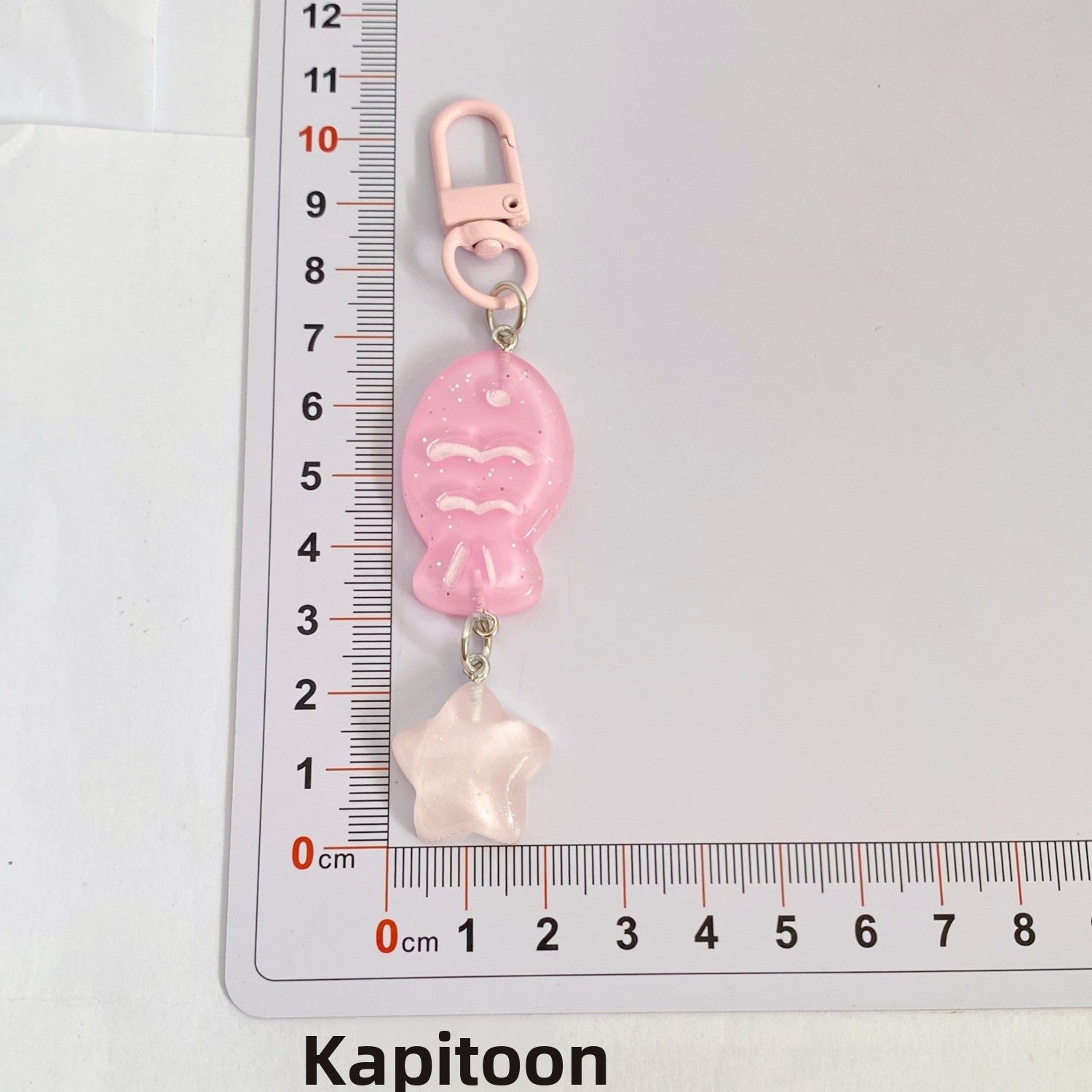 Handmade Fish Key Chain In Colour, Cute Style With Plastic Material, Perfect Summer Accessory