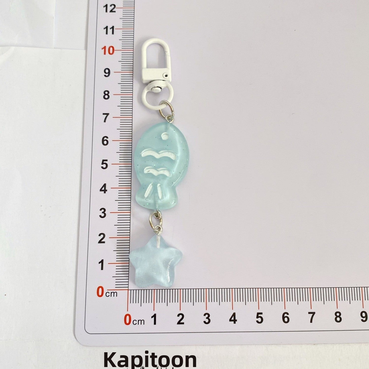 Handmade Fish Key Chain In Colour, Cute Style With Plastic Material, Perfect Summer Accessory