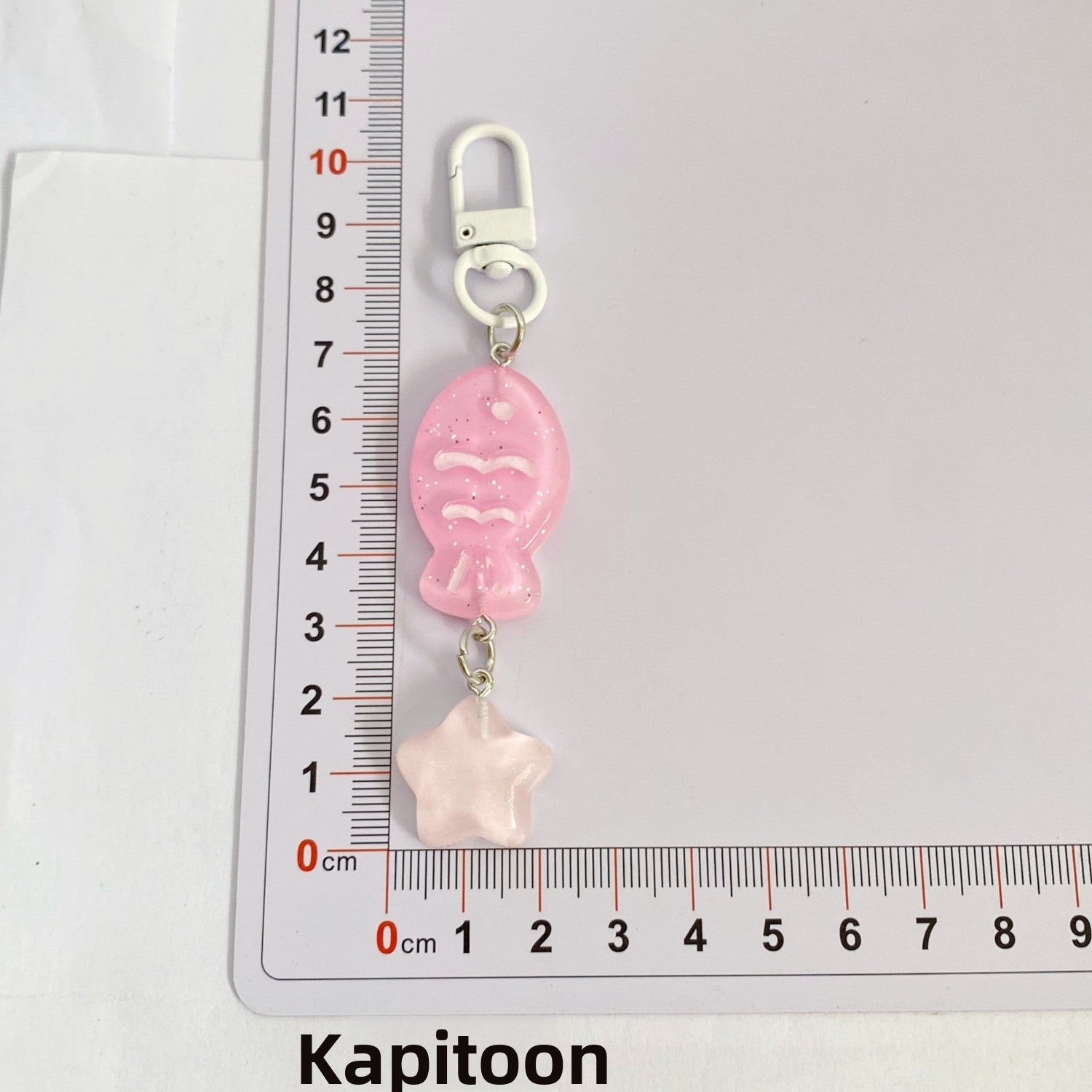 Handmade Fish Key Chain In Colour, Cute Style With Plastic Material, Perfect Summer Accessory
