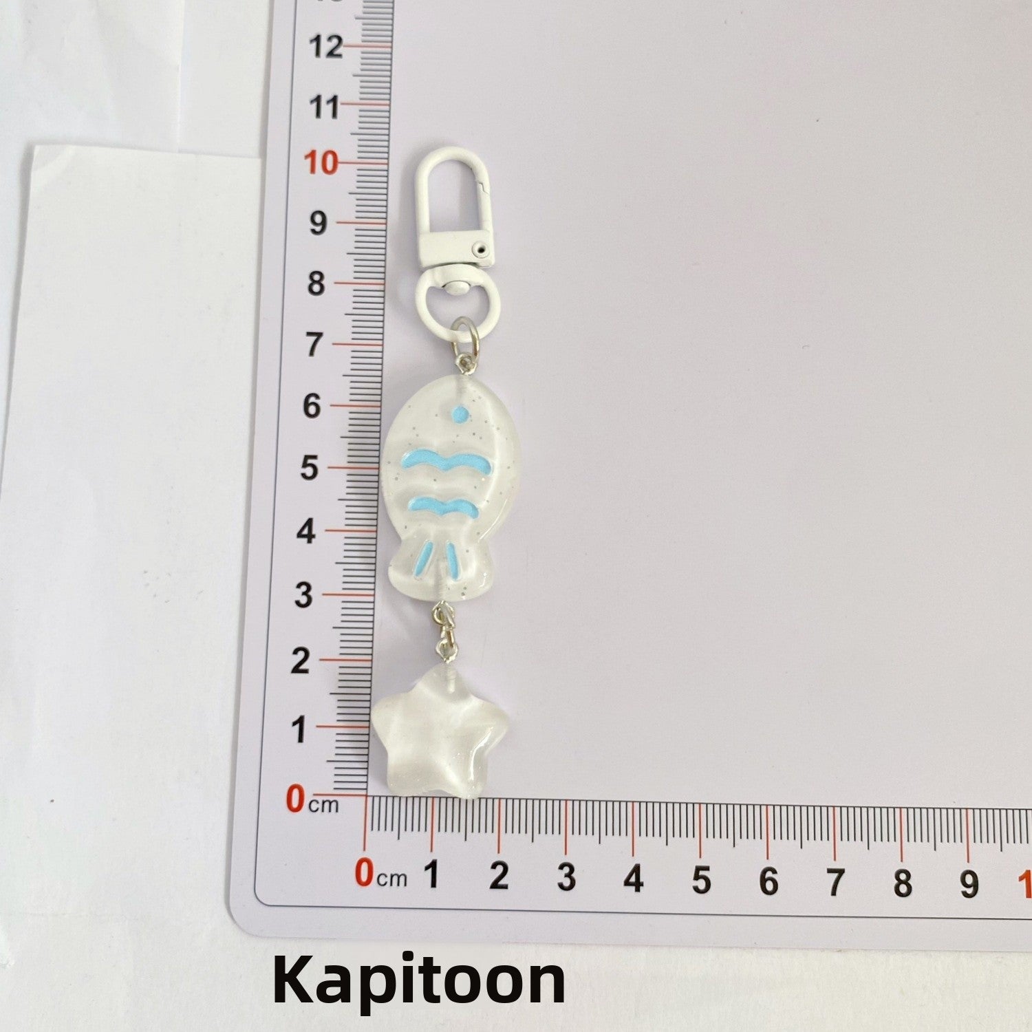 Handmade Fish Key Chain In Colour, Cute Style With Plastic Material, Perfect Summer Accessory