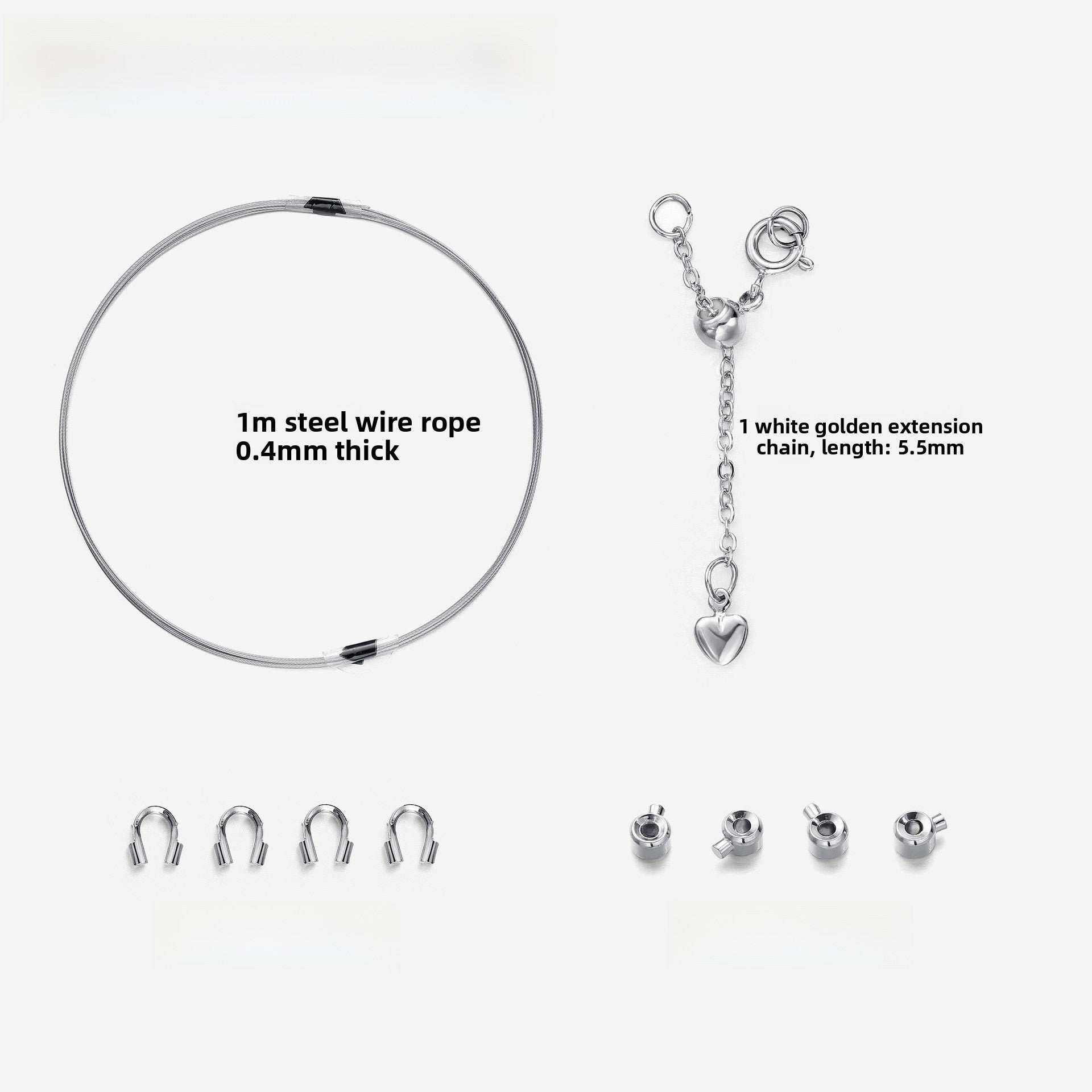 Copper Cord End Cap Jewelry Accessory In Simple Style With 18K Real Gold Plated Electroplated Finish, Gold Color