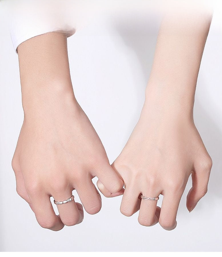 Couple Fish Open Rings In Copper Alloy With Electroplated Gold Plating Process