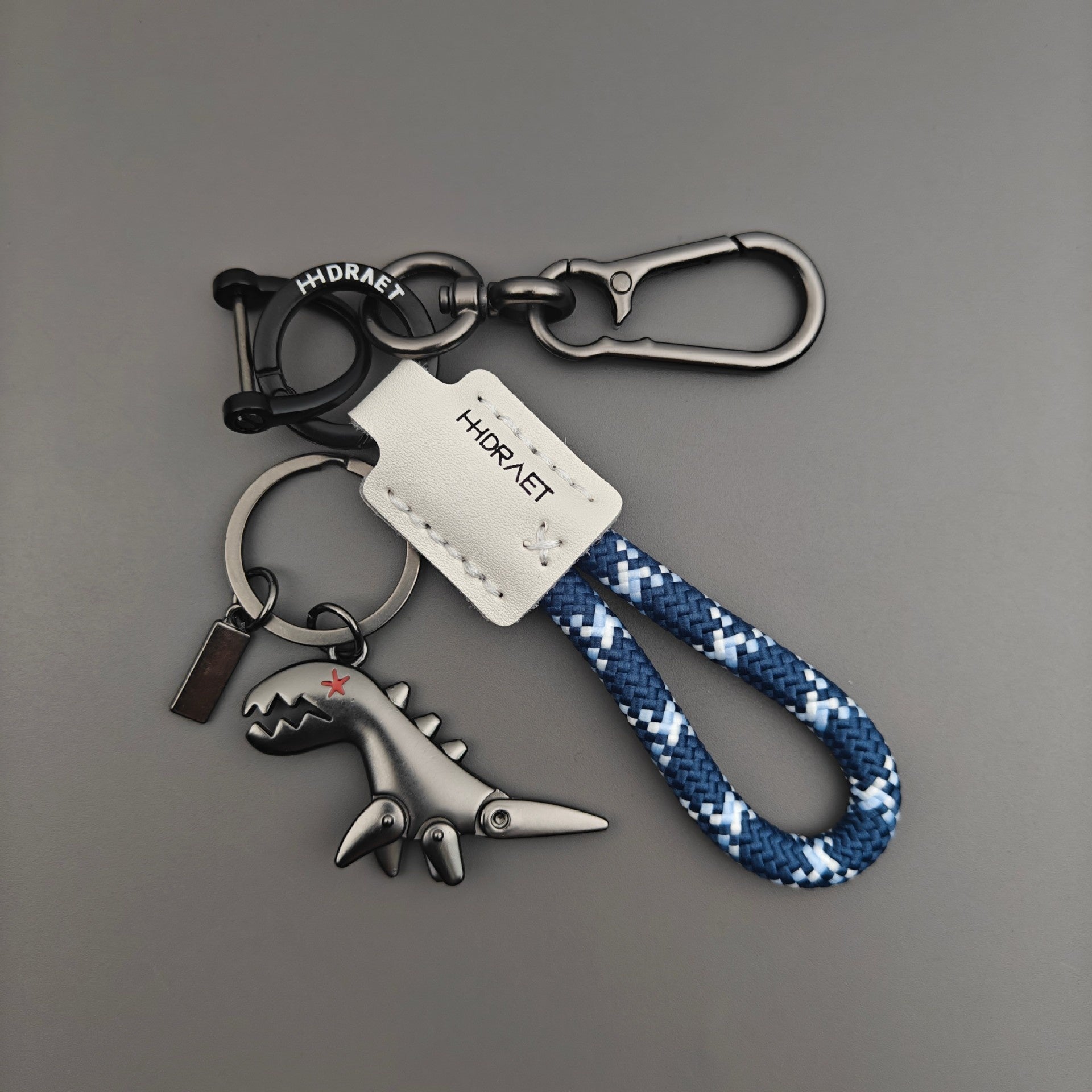 Football World Cup Dinosaur Key Chain Featuring Genuine Leather Material, Perfect For Fans And Collectors