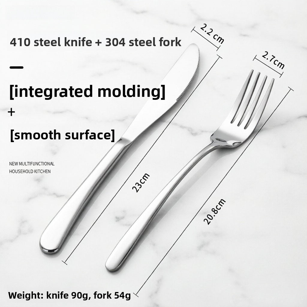 Elegant Solid Color Tableware Set For Birthday Featuring 304 Stainless Steel Inner Liner And Durable 304 Stainless Steel Exterior