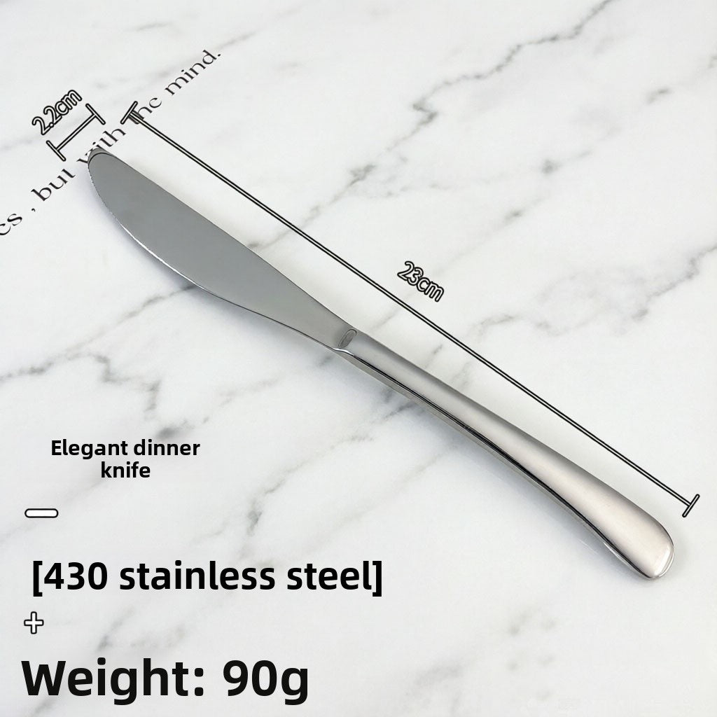 Elegant Solid Color Tableware Set For Birthday Featuring 304 Stainless Steel Inner Liner And Durable 304 Stainless Steel Exterior
