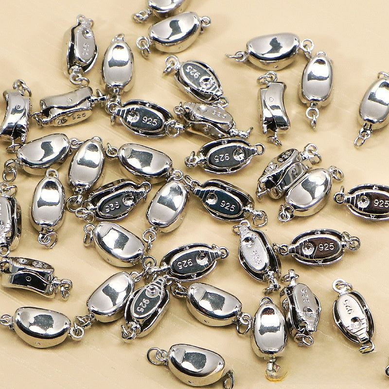 5 PCS Copper Jewelry Buckles With 18K Real Gold Electroplated Finish In Sweet Style, Gold Color Accessories