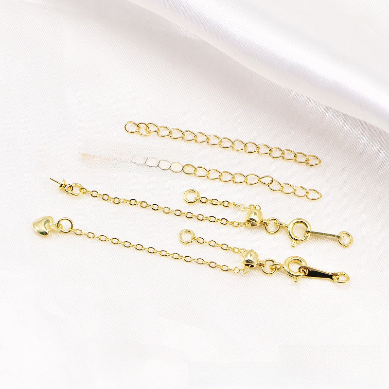 5 PCS Copper Jewelry Buckles With 18K Real Gold Electroplated Finish In Sweet Style, Gold Color Accessories