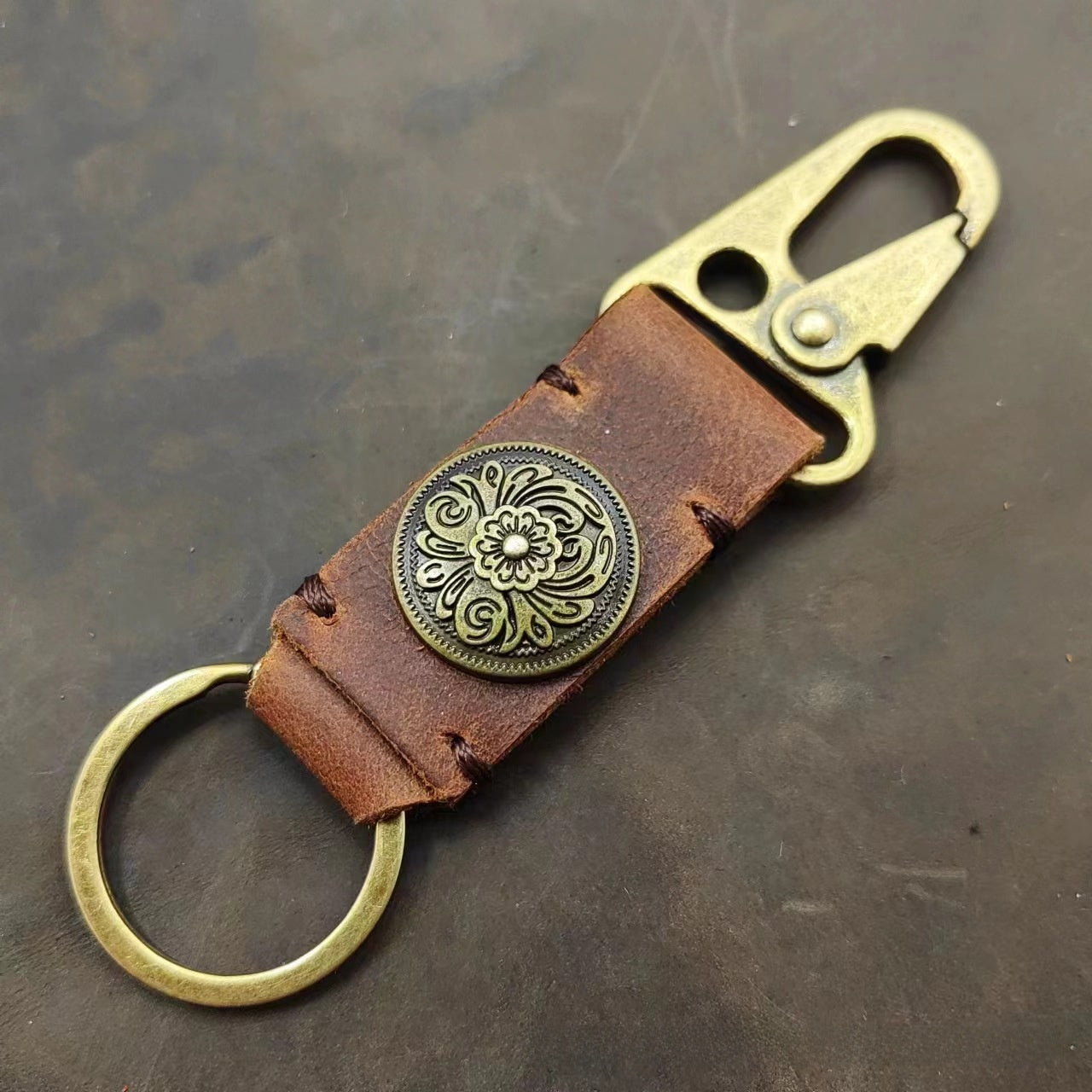 Halloween Car Key Chain In Dyed Black Featuring Durable Zinc Material